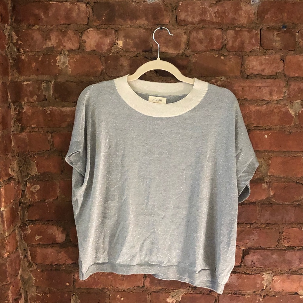 Anthropologie silver top